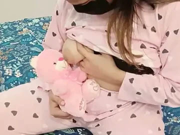 desi stepdaughter playing with her favourite toy teddy bear but her stepdad looking to fuck her pussy 1733438648